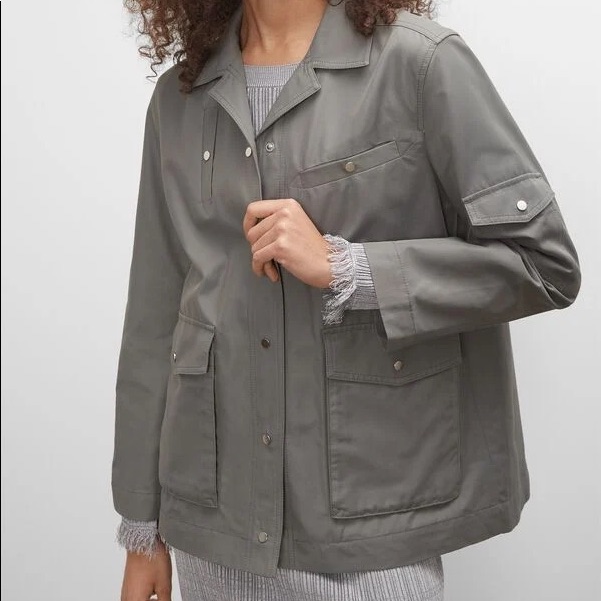 Club Monaco Utility Jacket In Castor Grey